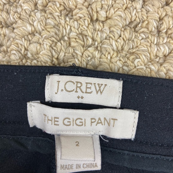 J.CREW Black Knit Stretch GIGI PANT Skinny Pants 2 - Picture 2 of 3